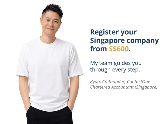 Ryan, Co-founder of ContactOne, Singapore company registration from S$600