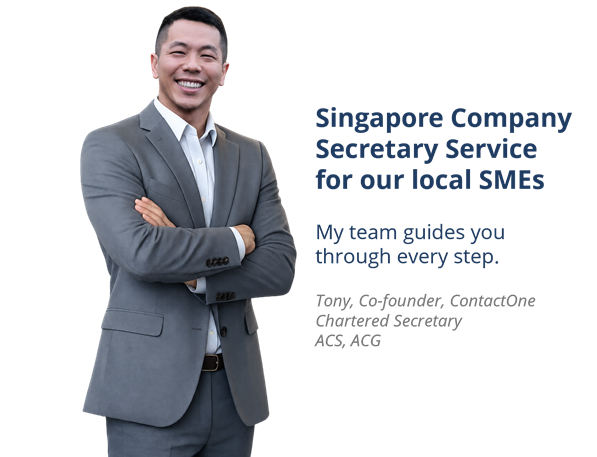 Tony, Co-founder of ContactOne, Singapore company secretary services